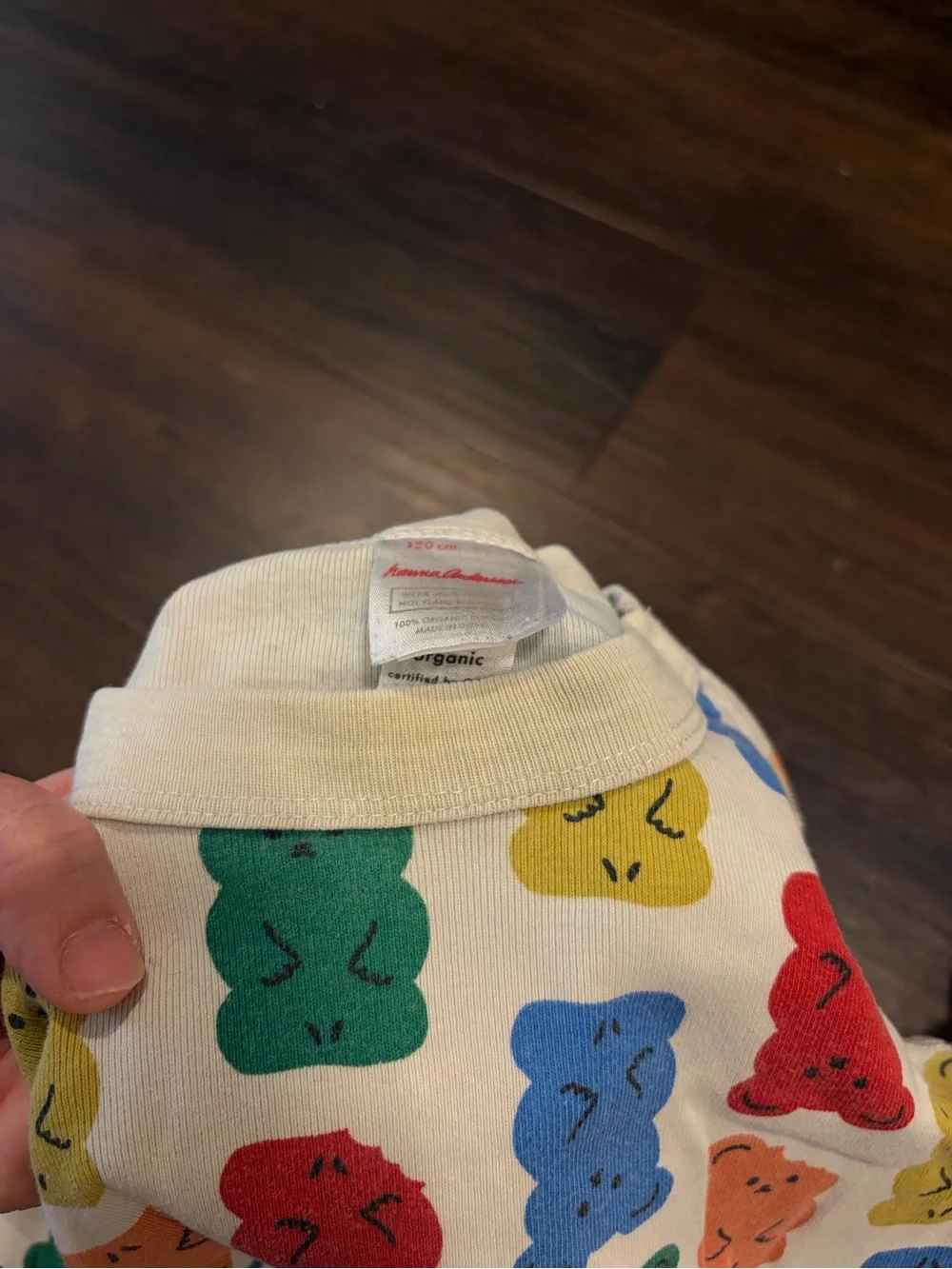 Hanna Andersson Girls Pajamas 6-7 Gummy Bear Organic Cotton Playwear